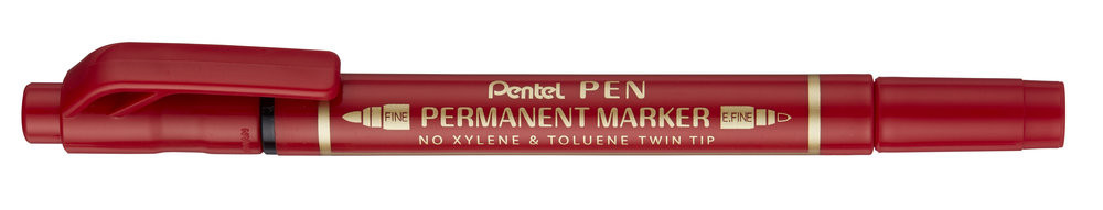 Foliopis dwustronny czerwony Pentel